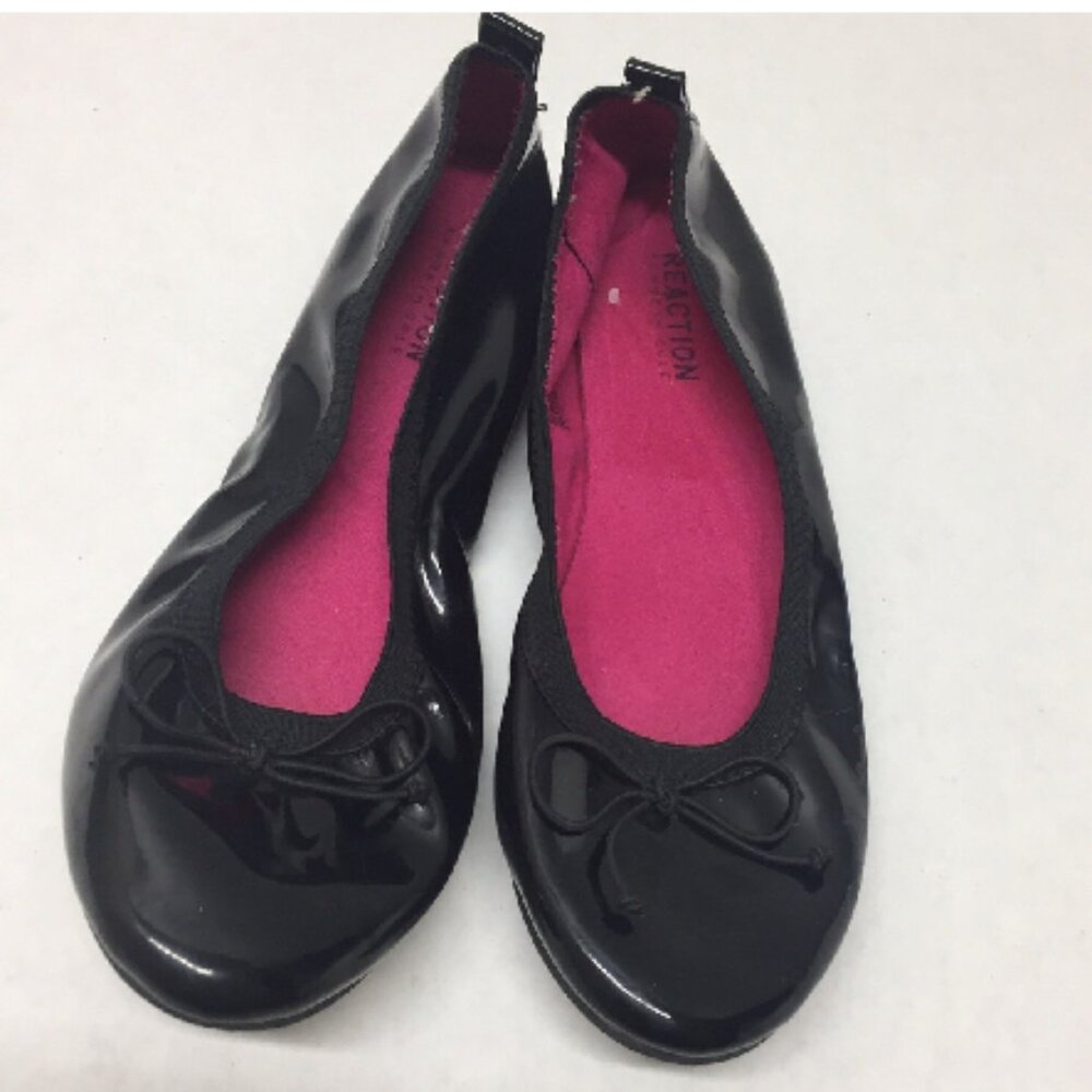 Kenneth Cole Reaction Copy Tap Flat Black Patent